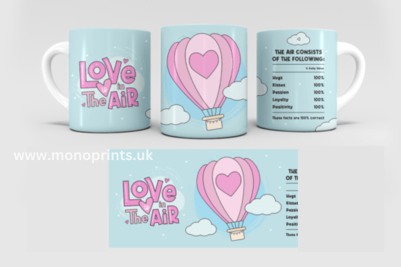 love in the air Mug Gift Personalised Mug