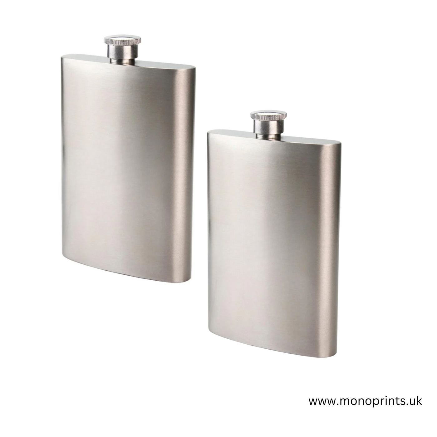 Hip Flask - Stainless Steel - 8oz - SILVER