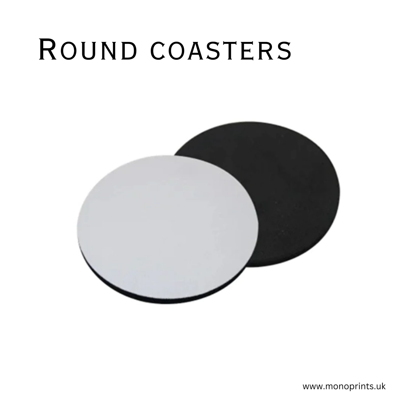 Round Coaster Rubber & Fabric Coaster