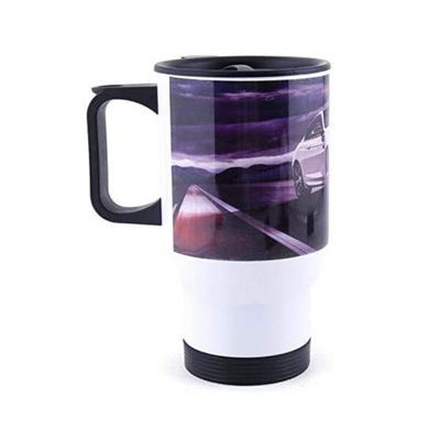 Mugs - Travel Mugs - 14oz Stainless Steel - White