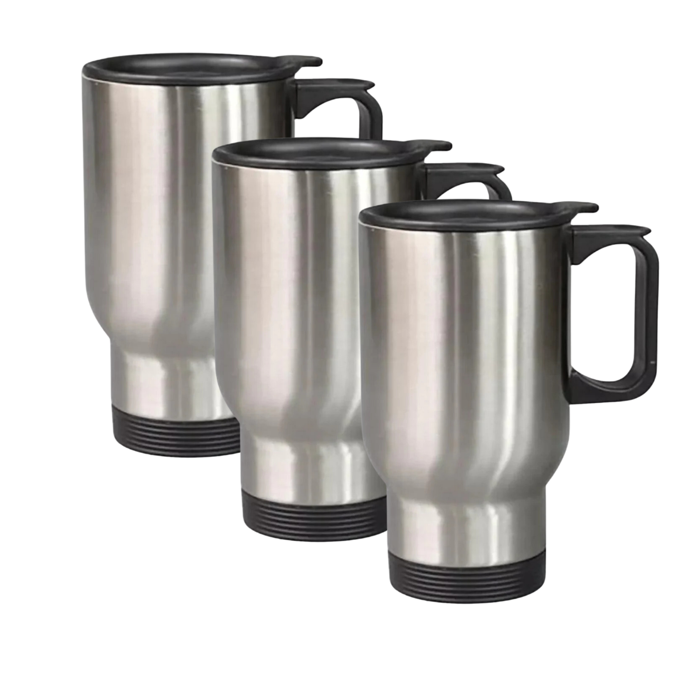 Mugs - Travel Mugs - 14oz Stainless Steel - Silver