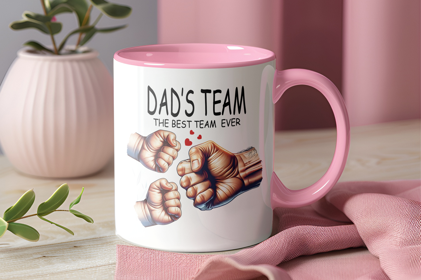 Dad's Teram Gift inner colour Mug Dad Gift Personalised mug