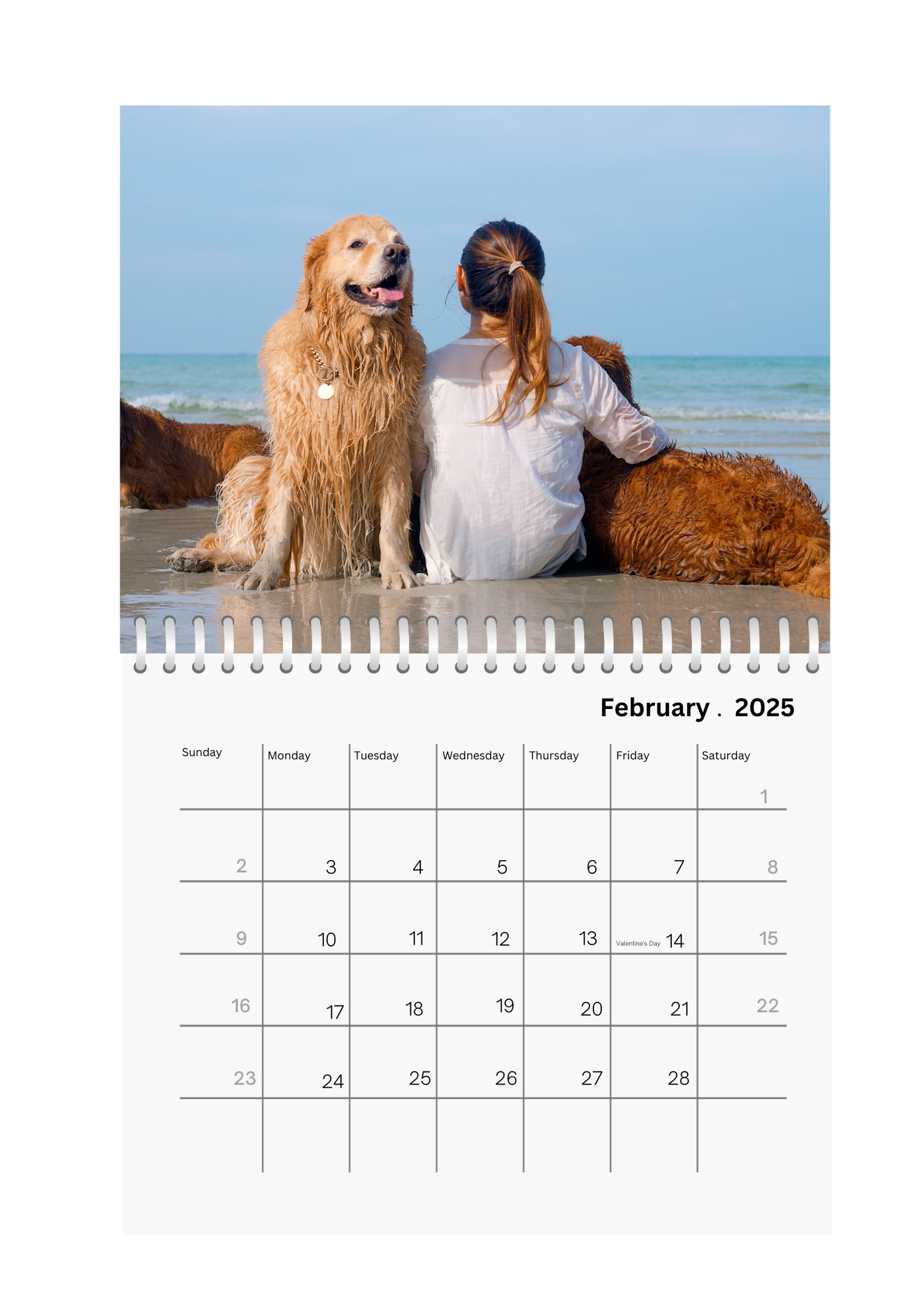 Full Photo Wall Calendar 2025