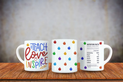 teach love inspire  Mug Gift Personalised Mug