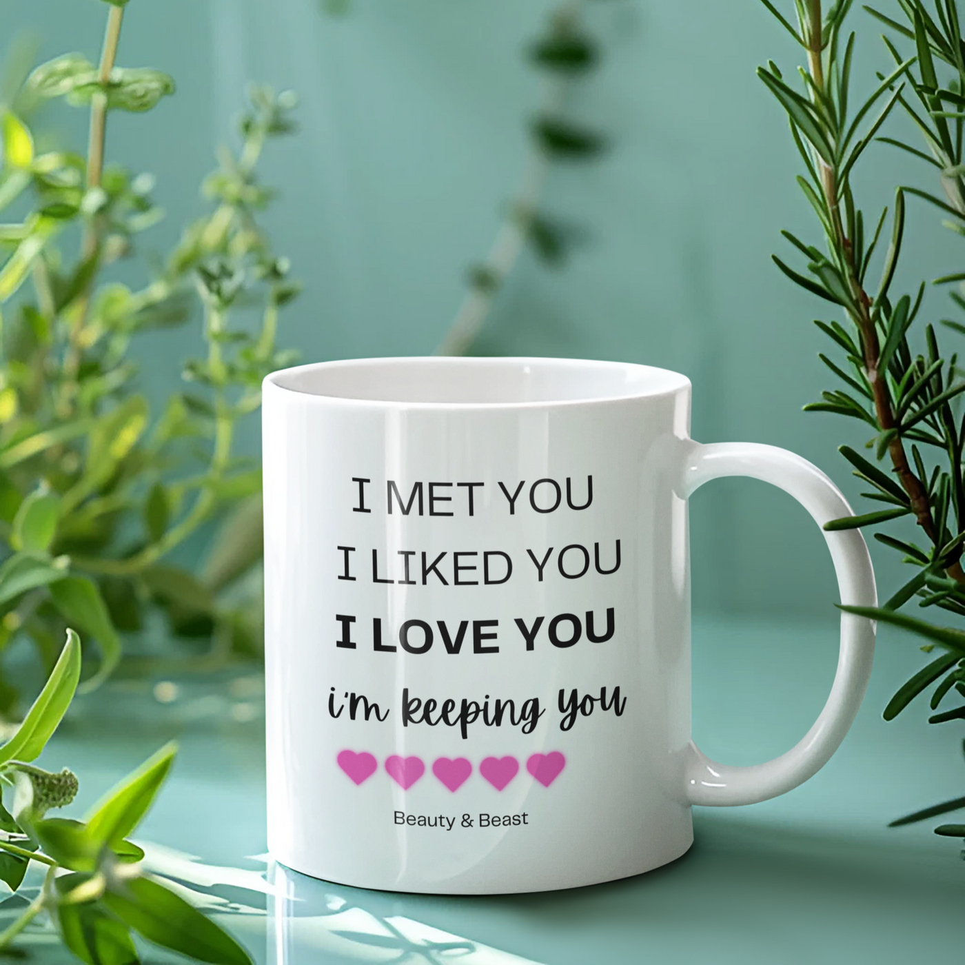 i met you i liked you mug Mug, Personalised  Ceramic Mug