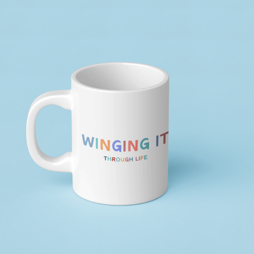 Winging it mug, funny gift, funny mug, funny mugs, mug, coffee cup, funny gifts