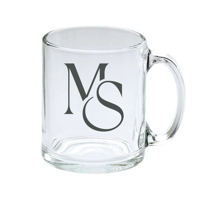 10oz Clear Glass Mug