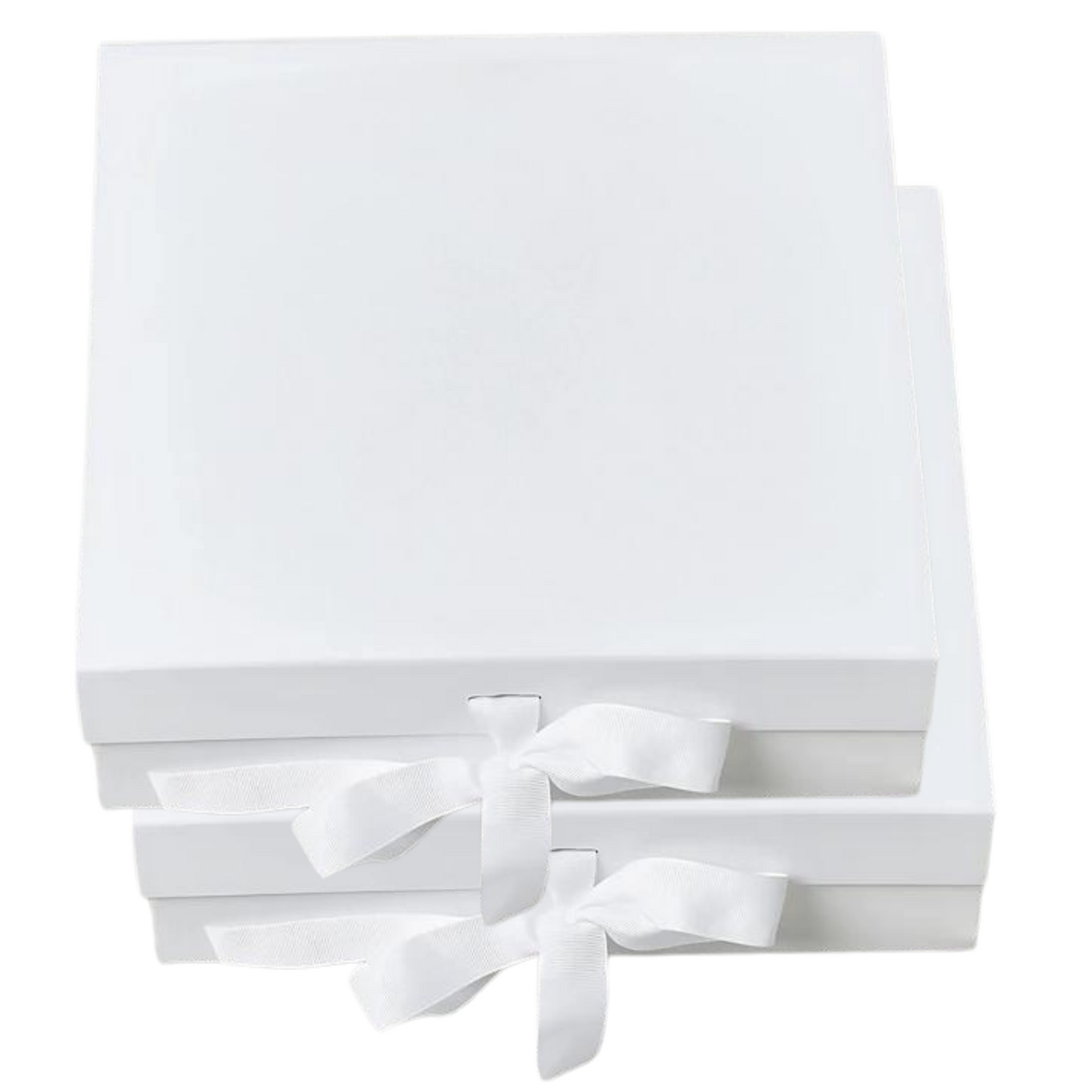 Blank Keepsake Memory Box luxury folding paper packaging gift box with magnetic closure filp lid ribbon