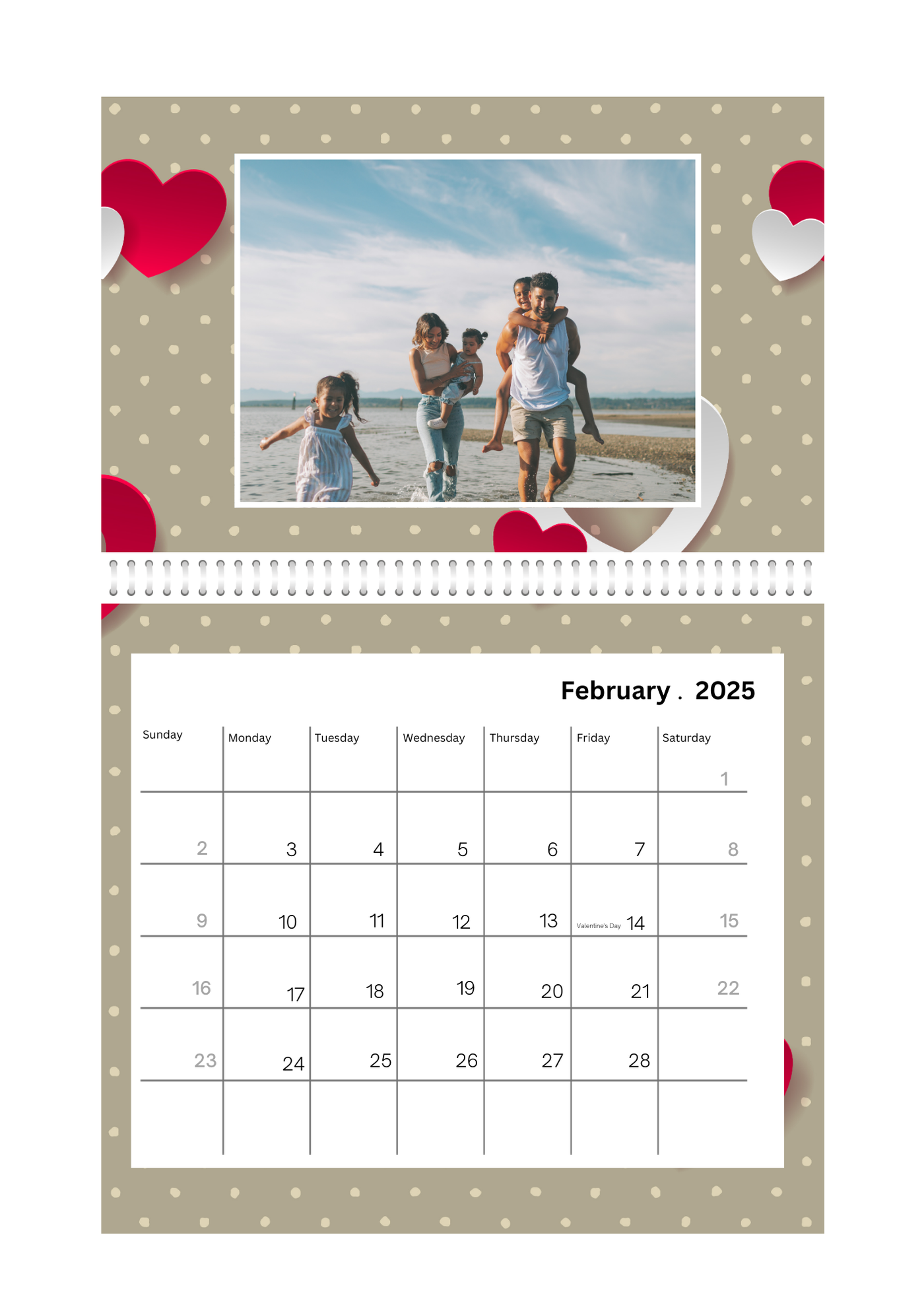 Seasons photo Wall calender 2025