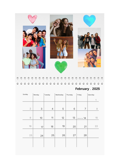 Memories Photo Wall Calendar 2025