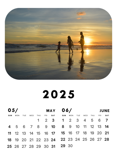 Family Custom  Wall Calendar 2025