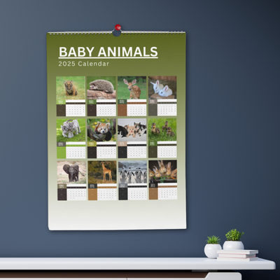 Baby Animals Calendar 2025