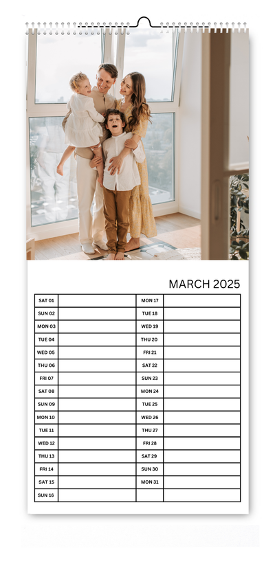 5.5x12" Kitchen Calendar