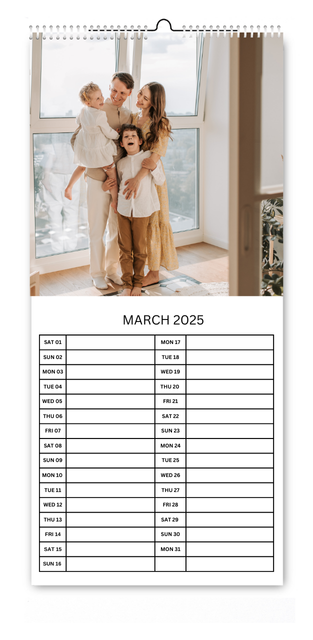 5.5x12" Kitchen Calendar Couples