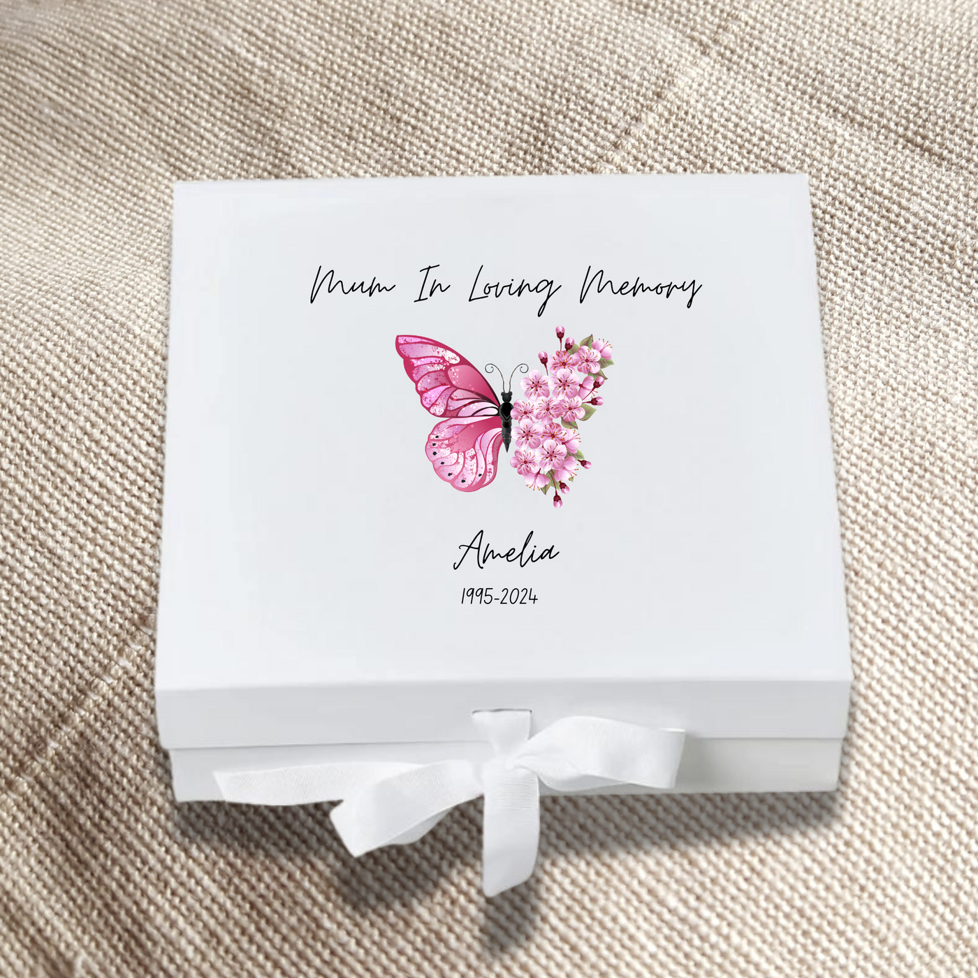 Personalised mom Keepsake Box Fox Memory Gift