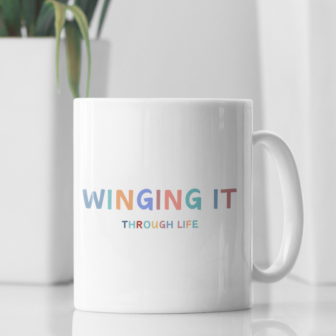 Winging it mug, funny gift, funny mug, funny mugs, mug, coffee cup, funny gifts