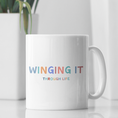 Winging it mug, funny gift, funny mug, funny mugs, mug, coffee cup, funny gifts