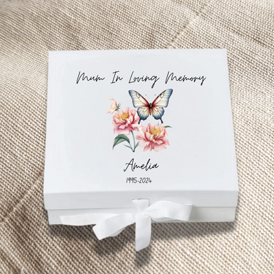 Personalised mom Keepsake Box Fox Memory Gift