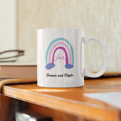 Rainbow love mug Ceramic Mug Gift