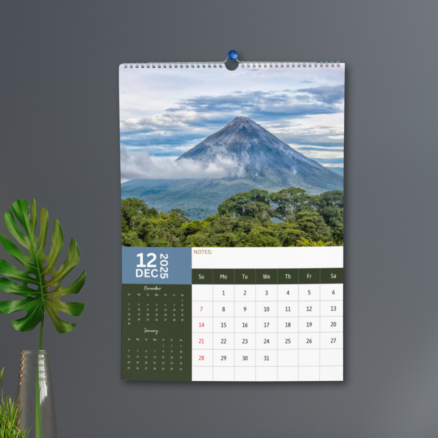 Volcanos Calendar 2025