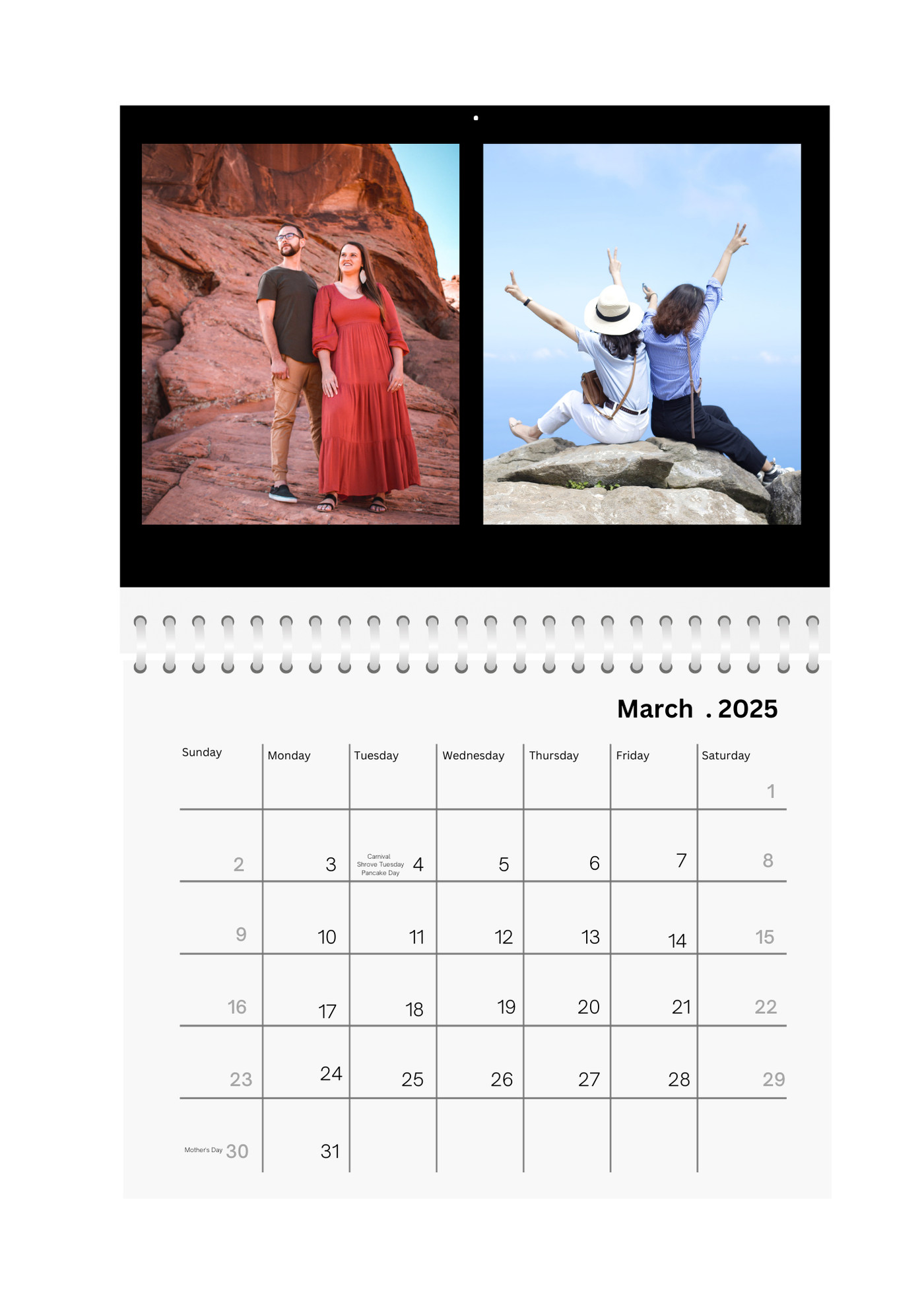 Studio Frame traveler Wall Calendar 2025