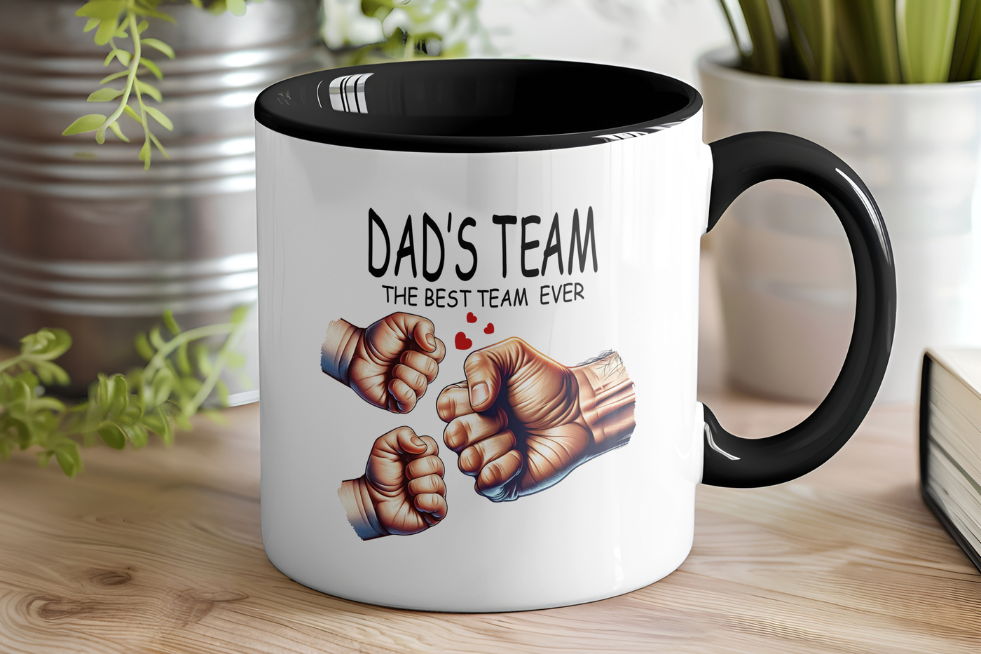 Dad's Teram Gift inner colour Mug Dad Gift Personalised mug