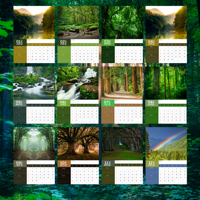 Deep Forest Calendar 2025