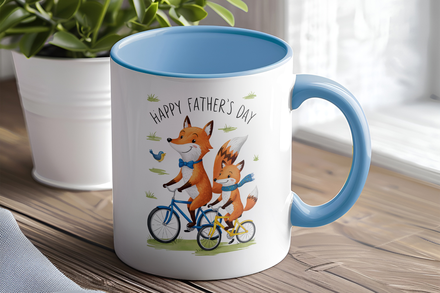 Fathers day Gift inner colour Mug Dad Gift Personalised mug