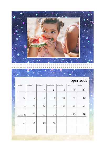 Seasons photo Wall calender 2025