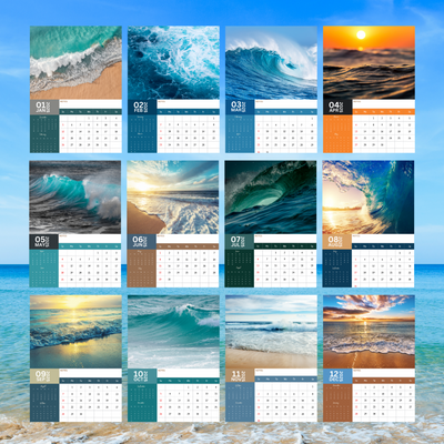 Ocean View Calendar 2025