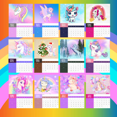 I Believe In Unicorns Calendar 2025