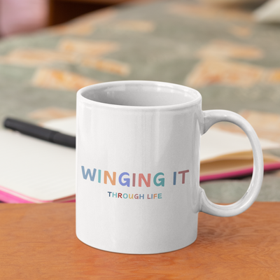 Winging it mug, funny gift, funny mug, funny mugs, mug, coffee cup, funny gifts