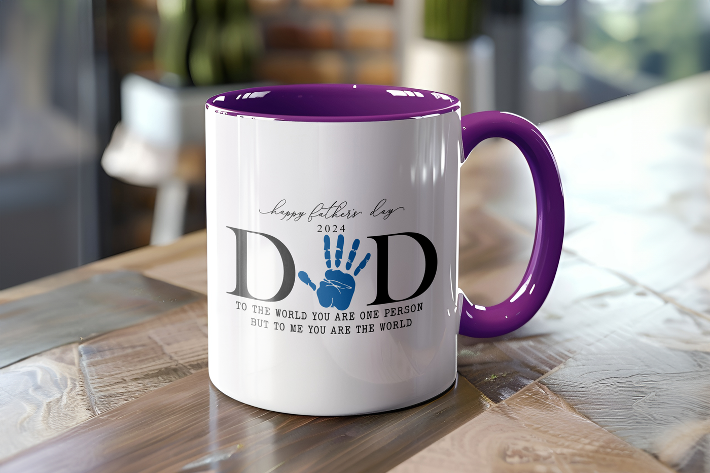 Dad Gift inner colour Mug Dad Gift Personalised mug