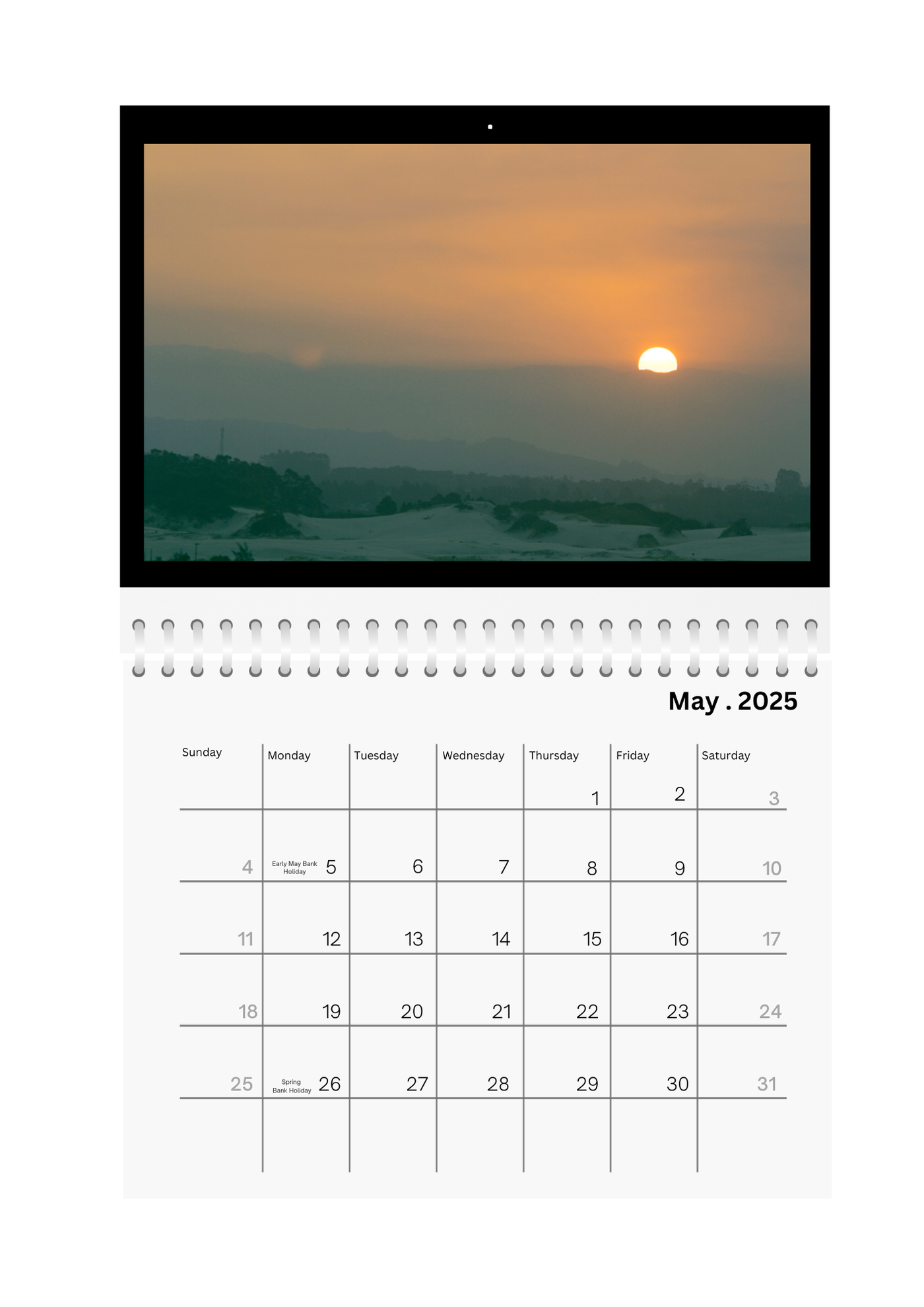 Studio Frame traveler Wall Calendar 2025