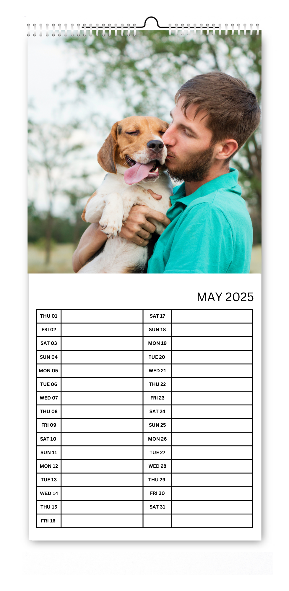 5.5x12" Dog & Cat Kitchen Calendars