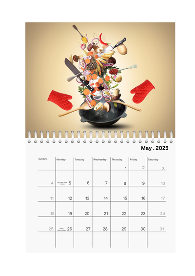 Kitchen Wall Calendar 2025