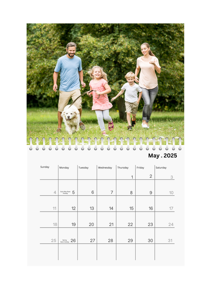 Full Photo Wall Calendar 2025