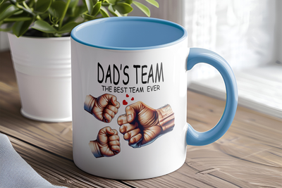 Dad's Teram Gift inner colour Mug Dad Gift Personalised mug