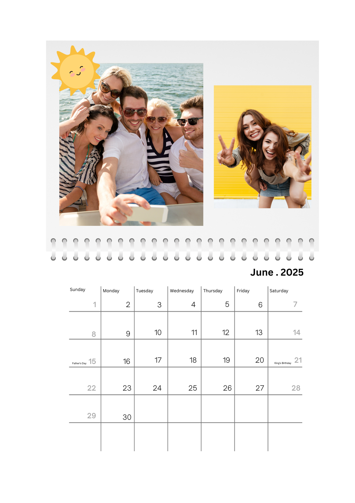 Memories Photo Wall Calendar 2025