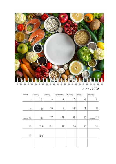 Kitchen Wall Calendar 2025