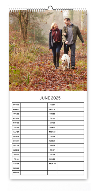 5.5x12" Kitchen Calendar Couples