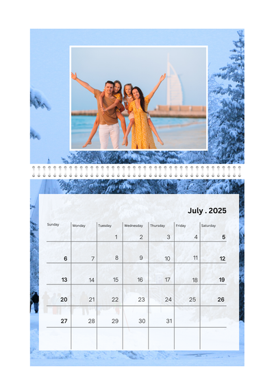 Seasons photo Wall calender 2025