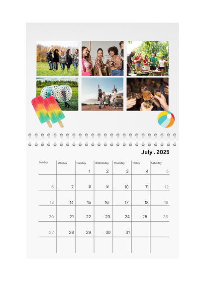 Memories Photo Wall Calendar 2025