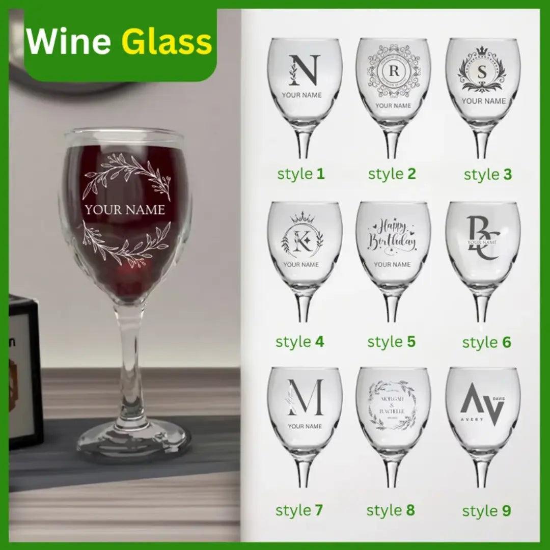 Personalized Glassware: Multiple Designs – Custom Wine, Beer, Whiskey, Champagne, & More