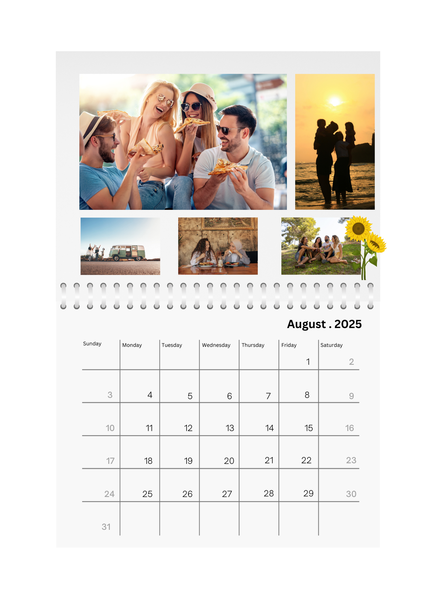 Memories Photo Wall Calendar 2025