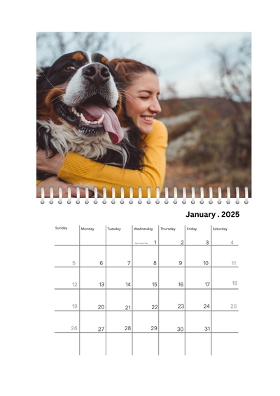 Full Photo Wall Calendar 2025