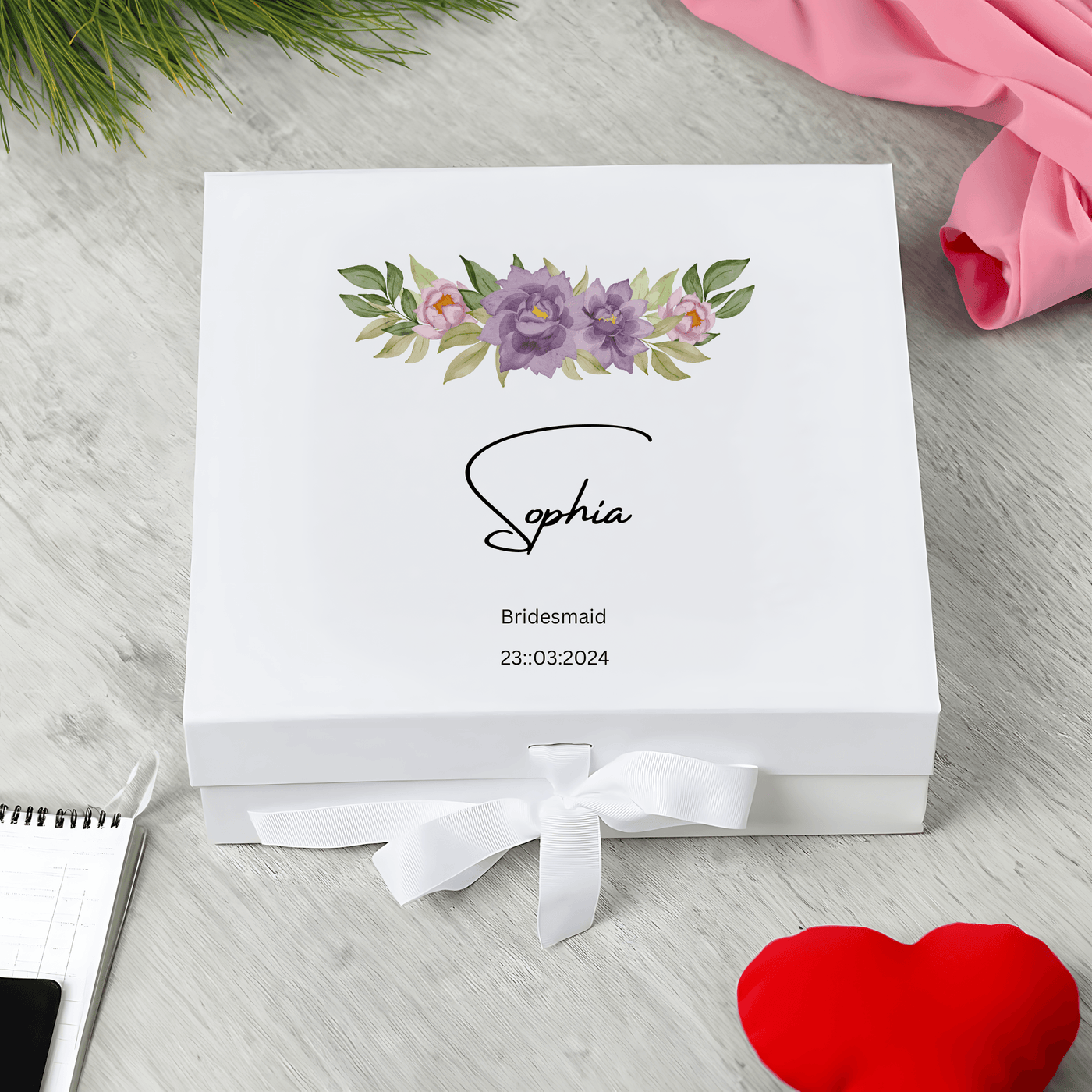 Personalised Bridesmaid Proposal Gift Box, Wedding Role, Maid Of Honour