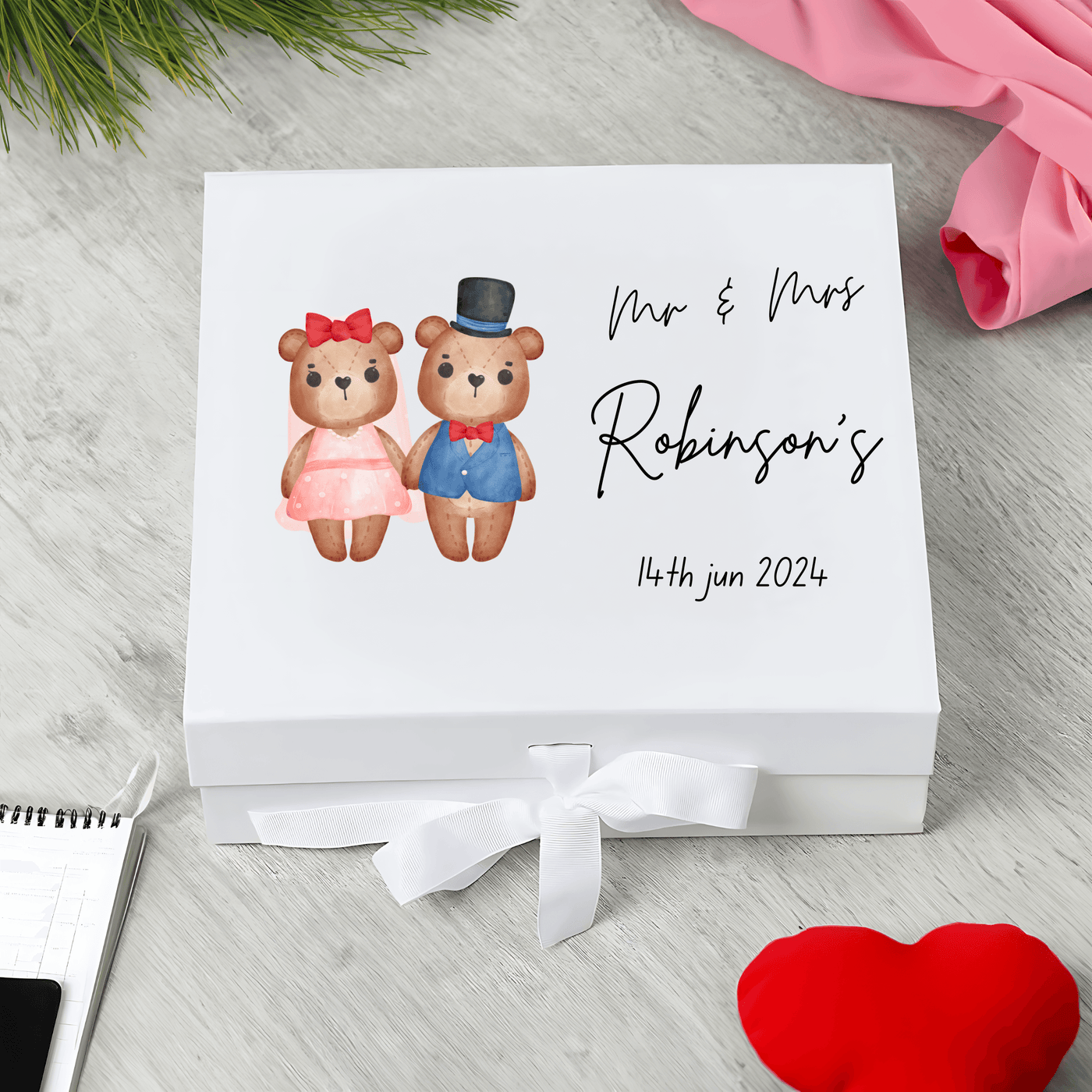 Personalised anniversary Keepsake Memory Box Gift