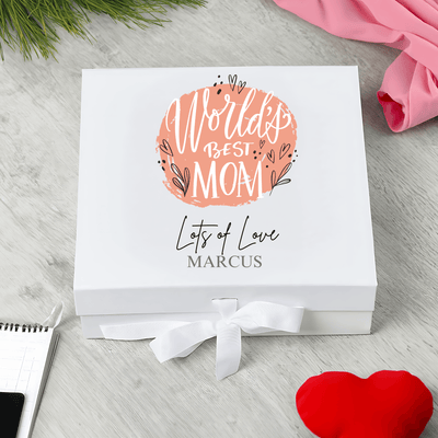 Personalised Best Mom  Keepsake Memory Box Gift