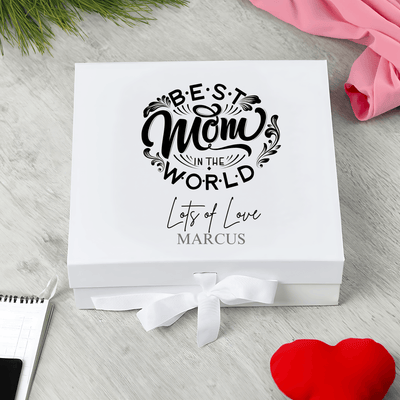 Personalised Best Mom  Keepsake Memory Box Gift